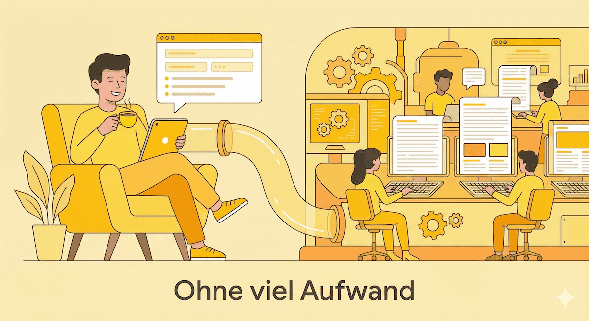Ohne viel Aufwand
