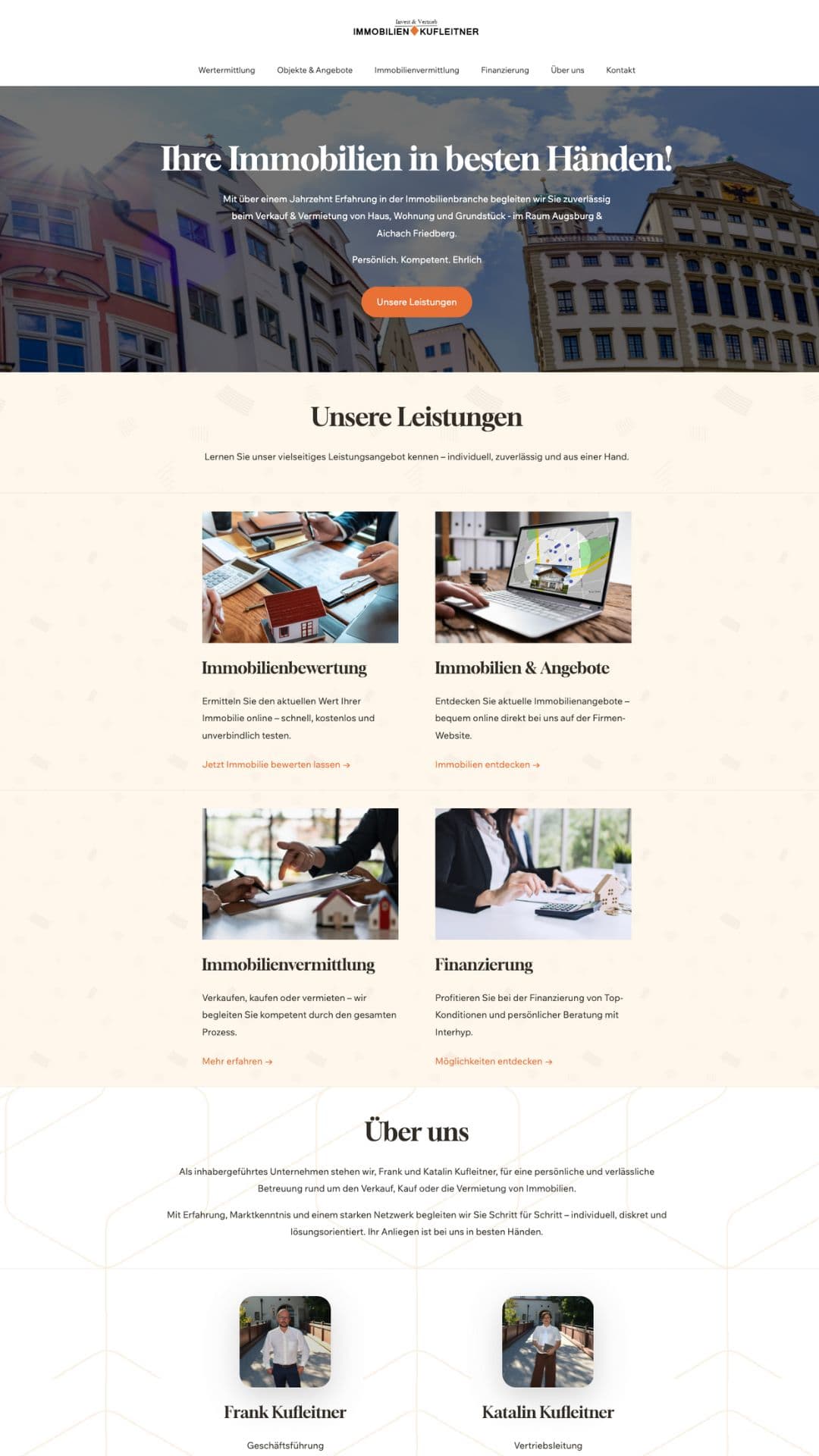 Visitenseite Beispiel 7