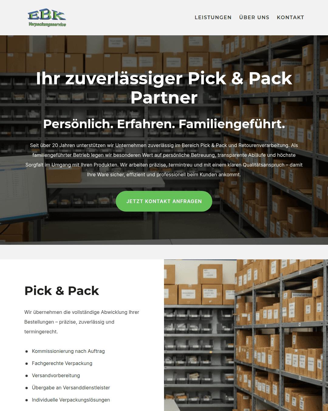 Website Beispiel Dienstleister