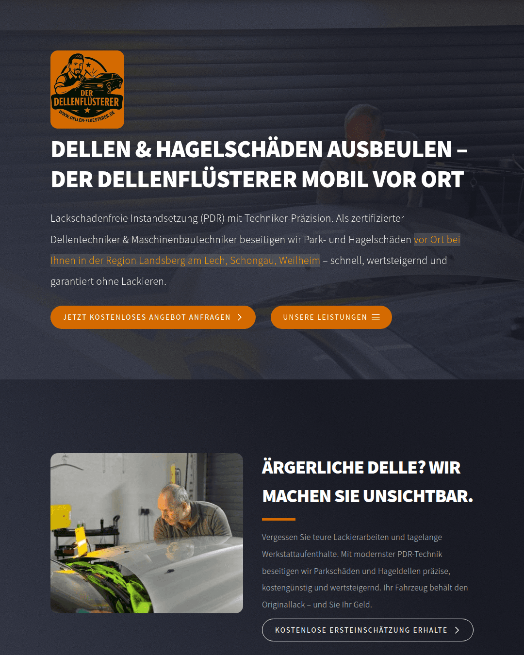 Website Beispiel Dienstleistung