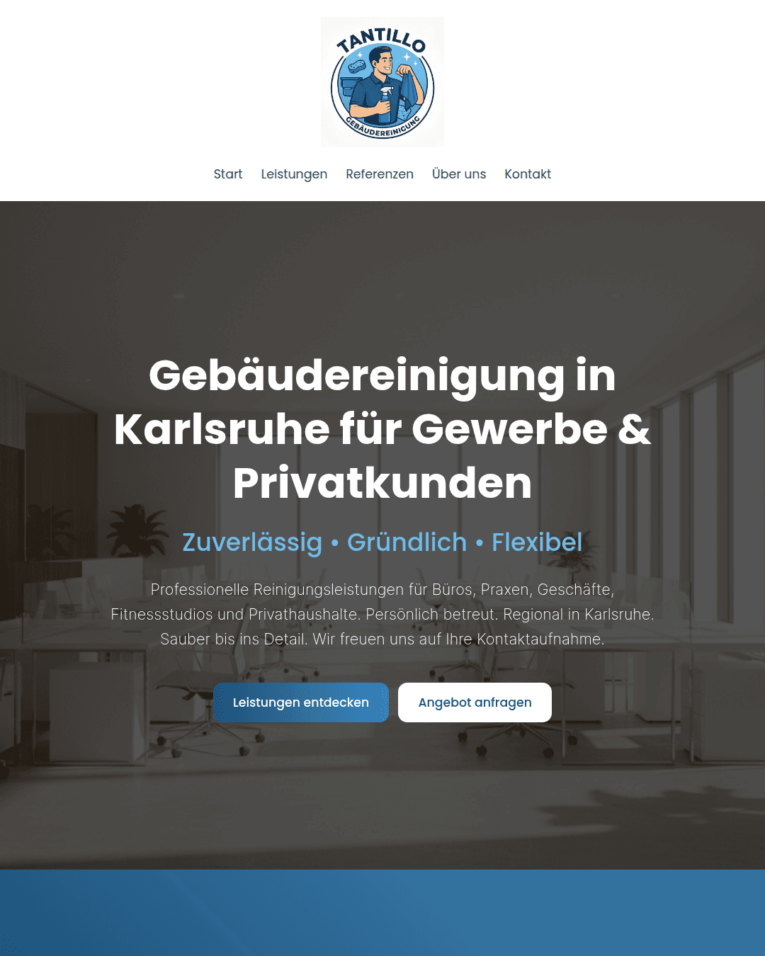 Website Beispiel Gebäudereinigung