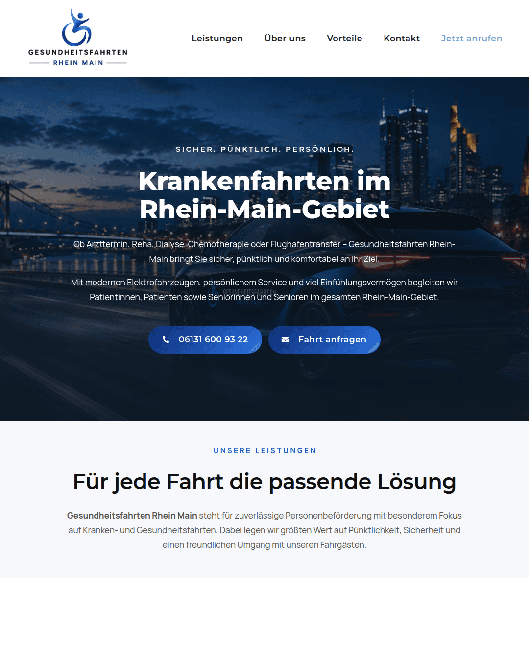 Website Beispiel Mobilität