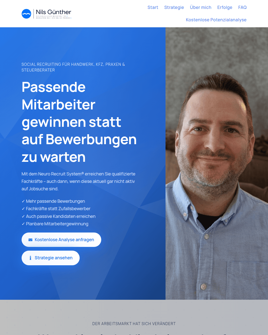 Website Beispiel Personal