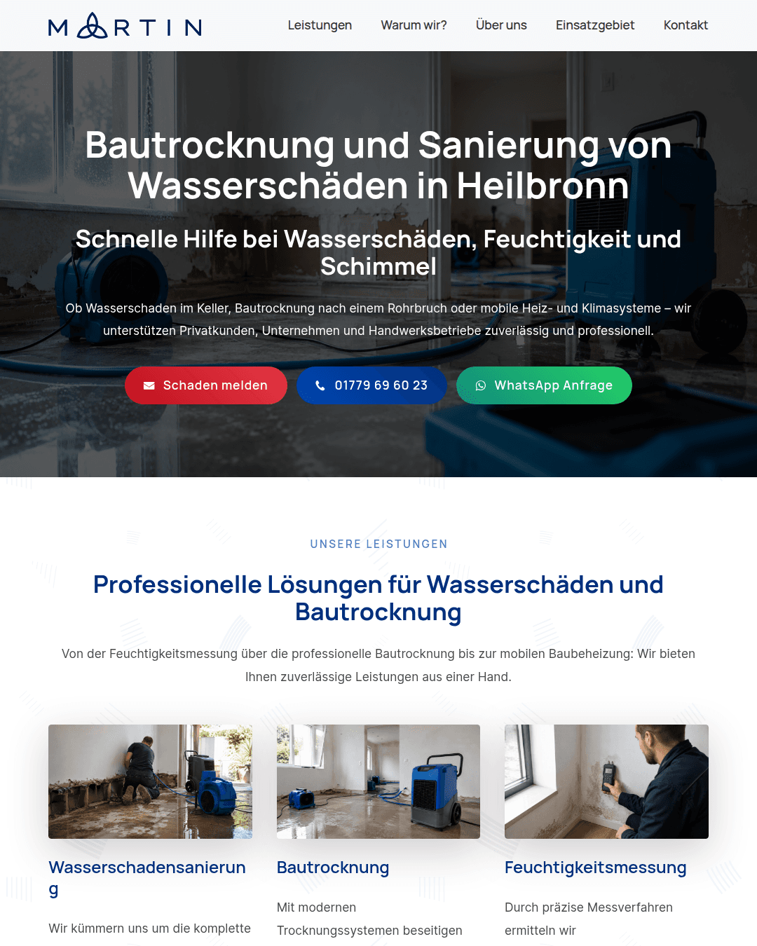 Website Beispiel Maschinen