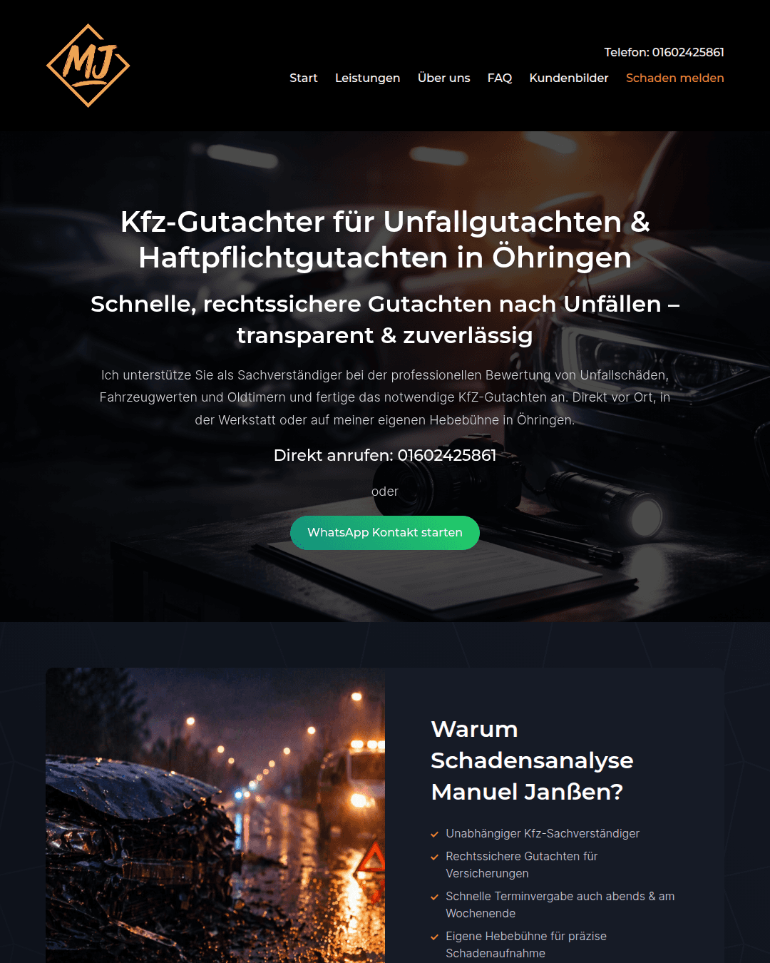 Website Beispiel KfZ