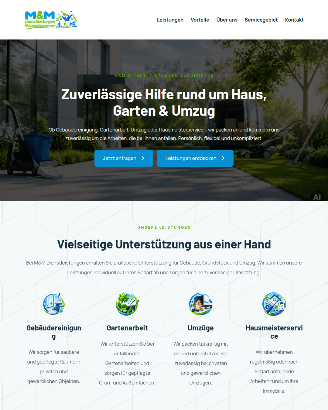 Website Beispiel Dienstleistung