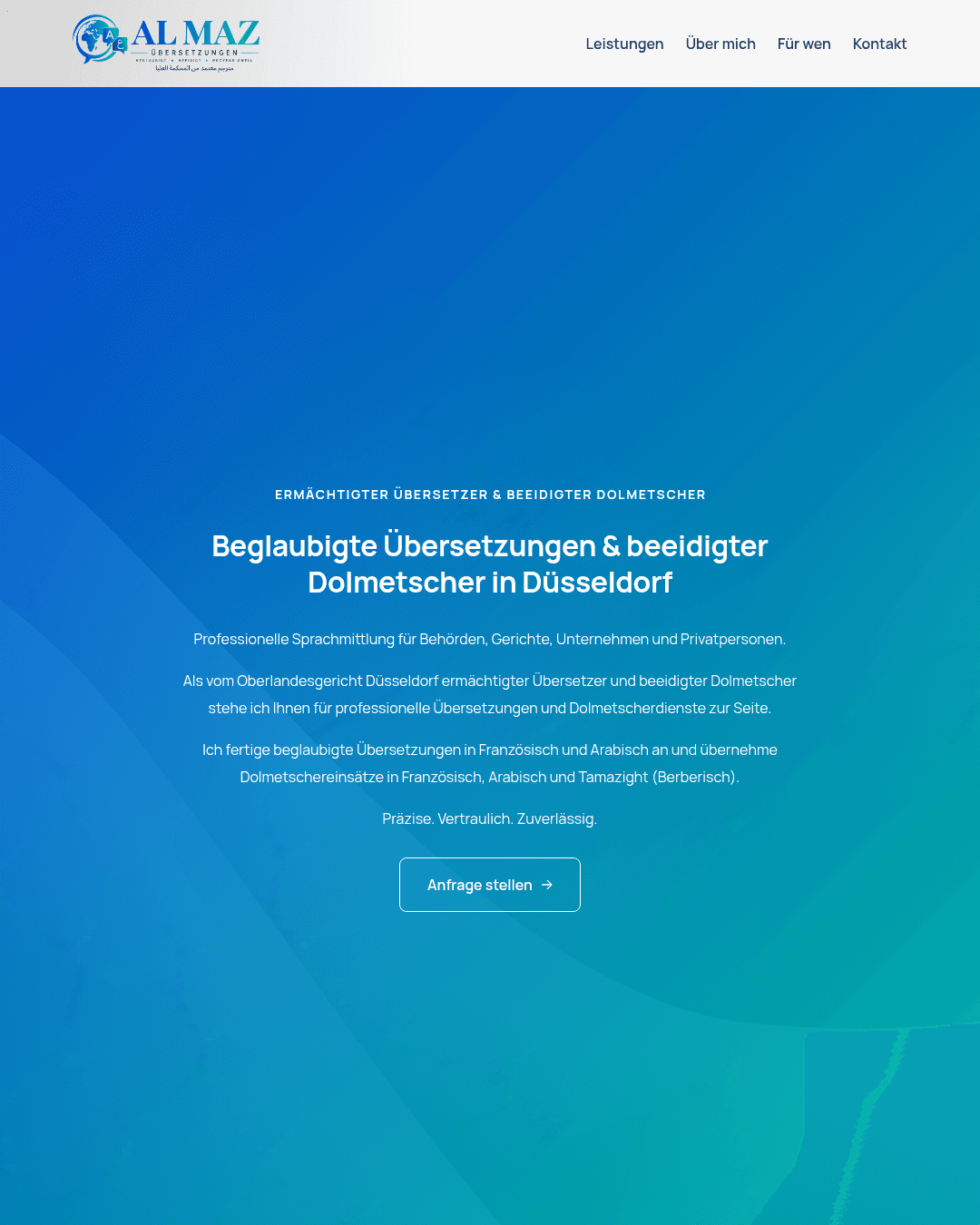 Website Beispiel Dolmetscher