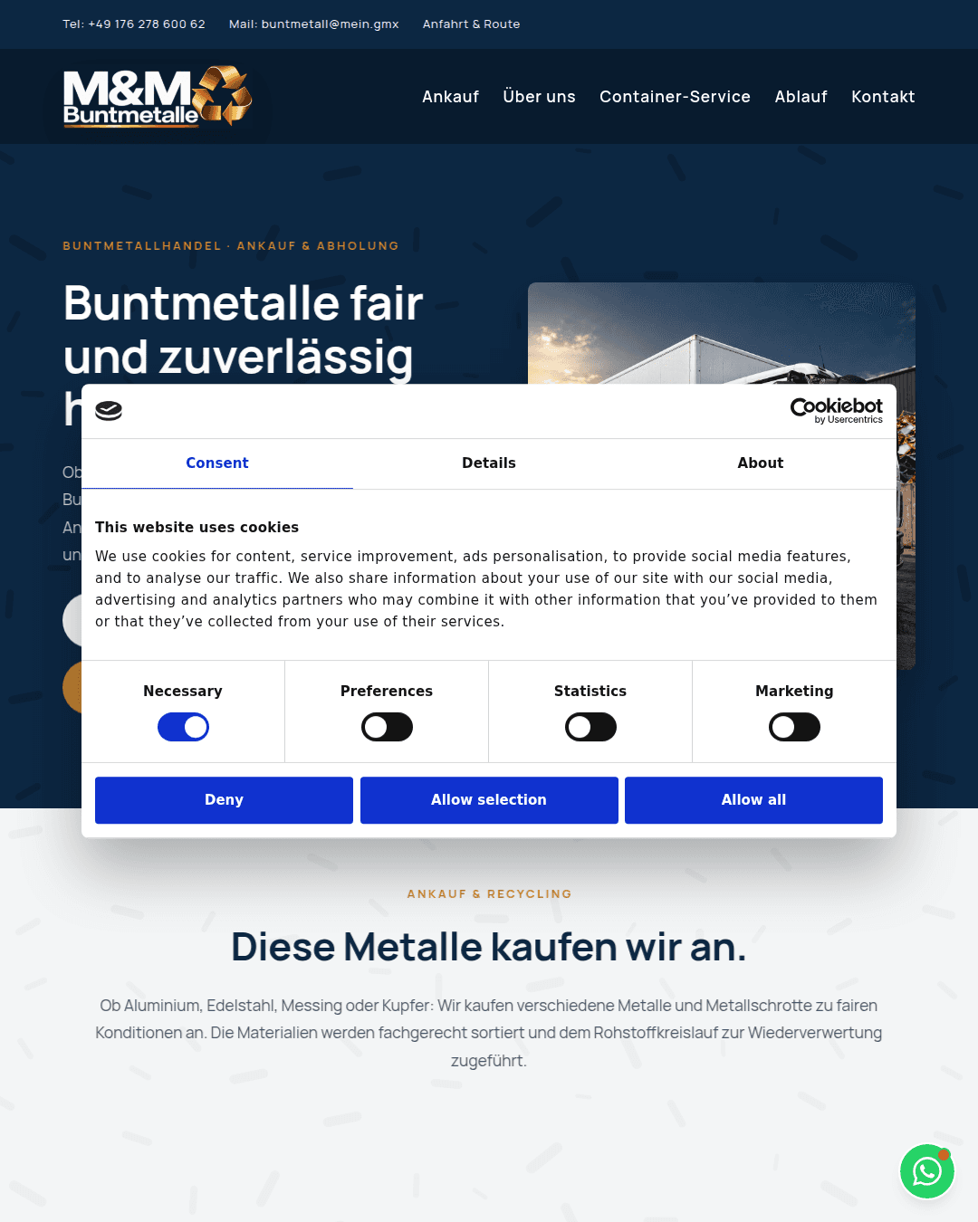 Website Beispiel Recycling & Entsorgung