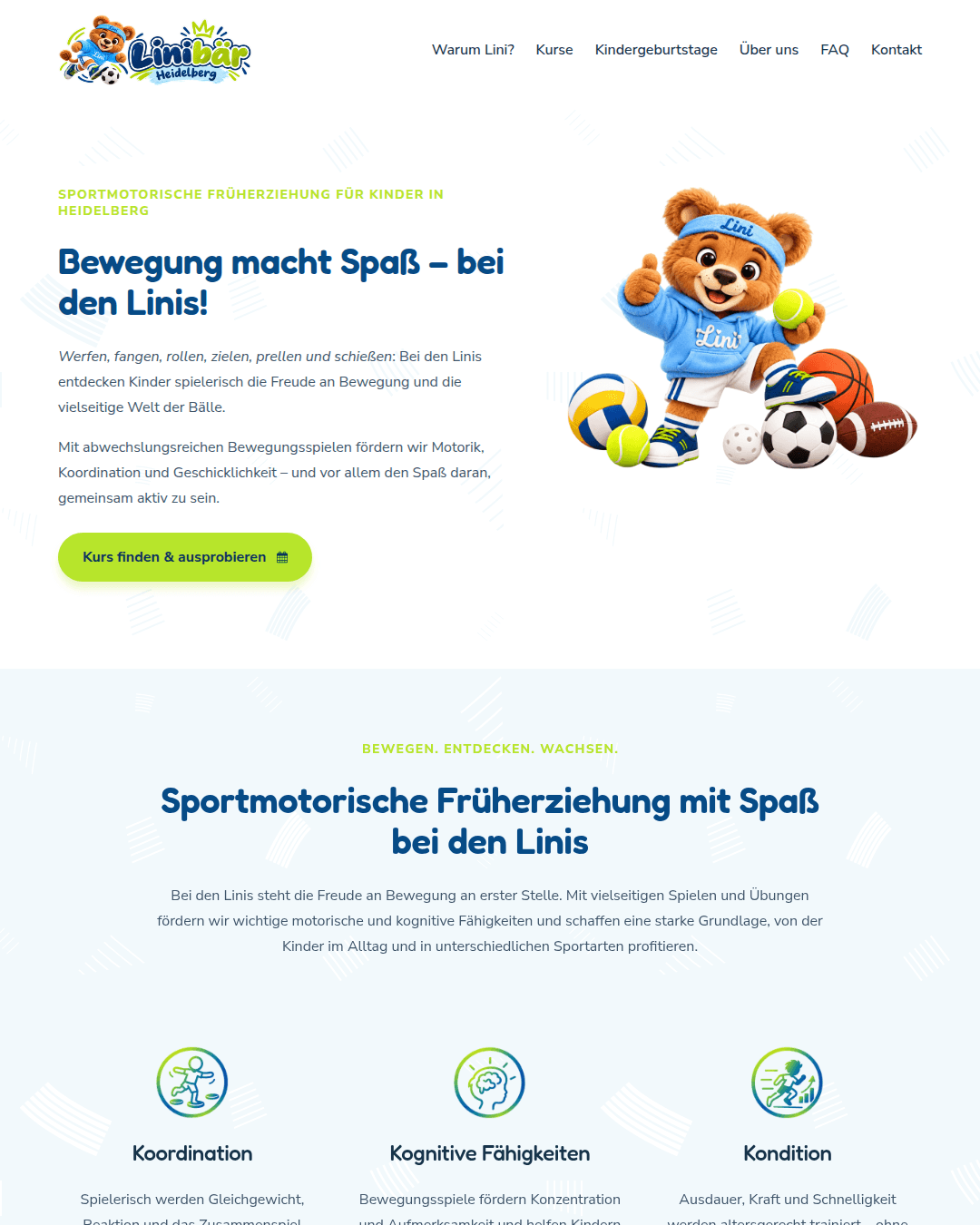 Website Beispiel Sport