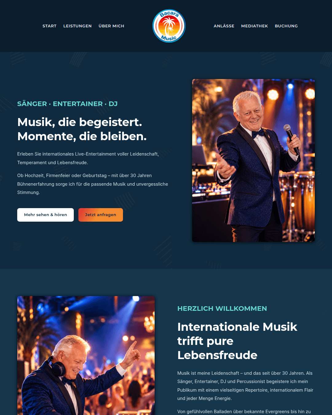 Website Beispiel Unterhaltung